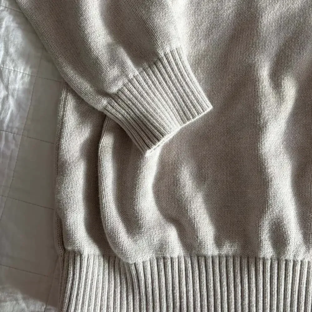 Eddie Bauer Men's 1/4 Zip Cotton Knit Pullover Sweater
